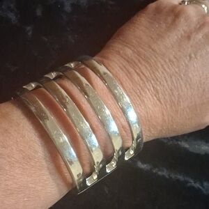 Elegant Silver Cuff Bracelet